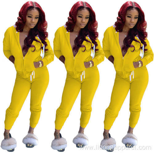 Women Jogging Suits Wholesale Cutom Women Tracksuit